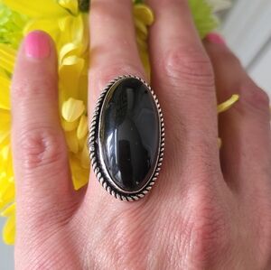 ❤️Onyx Sterling Silver Ring 925